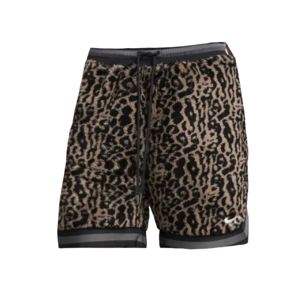 Nike Leopard Print Faux Fur Premium Basketball Shorts DQ6176-087